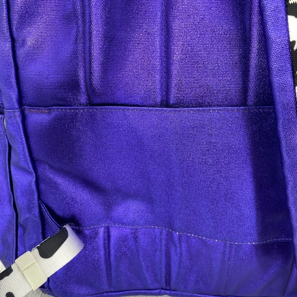 STATE Kane Kids Double Pocket Backpack Purple Metallic Cowgirl Rainbow Whimsical